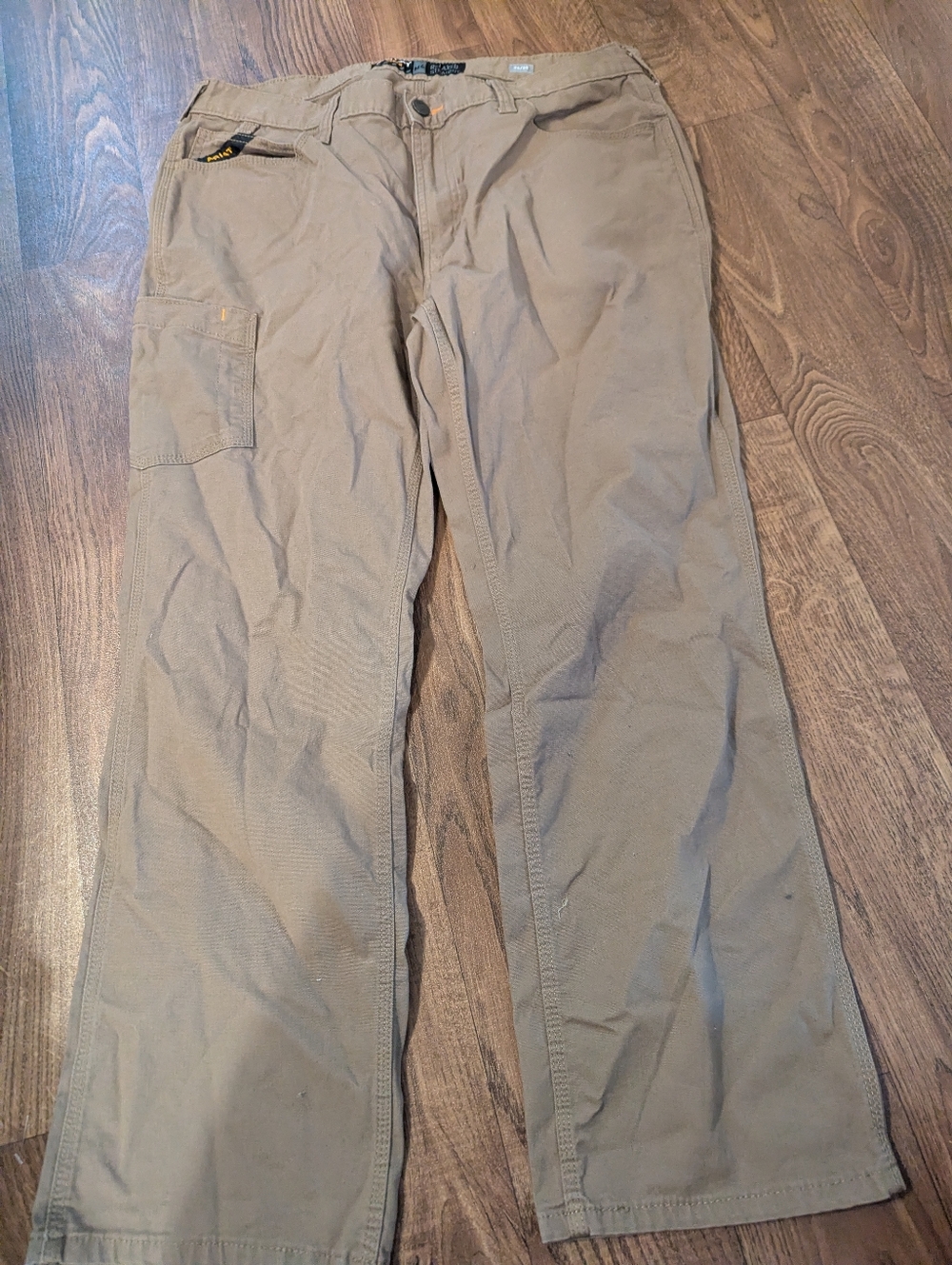 Ariat Rebar M4 Relaxed Straight Men's Size 36x30 Carpenter Pants Tan Khaki